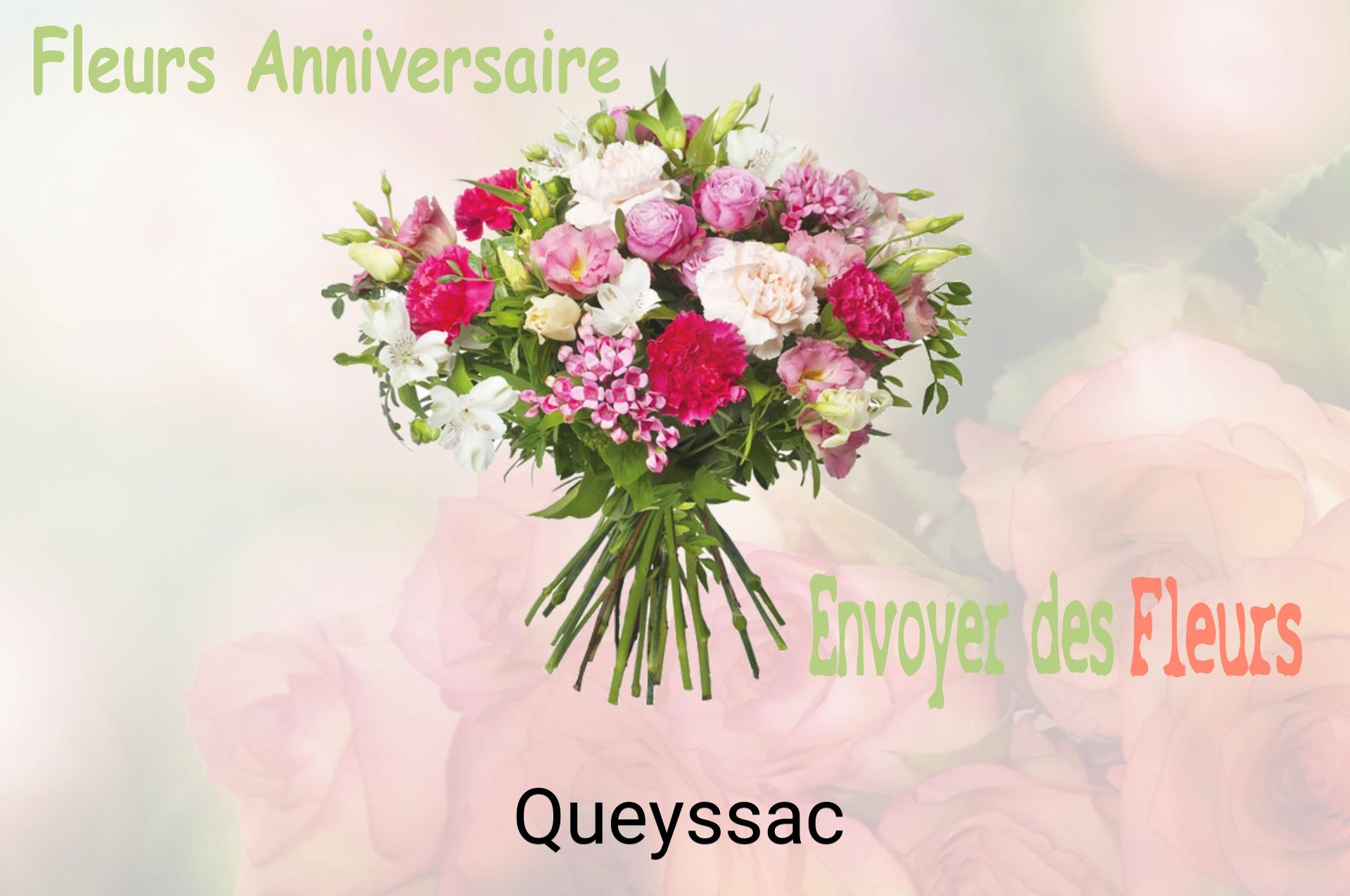 Bouquet de fleurs d’anniversaire livré à Queyssac